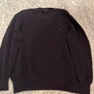 Authentic Allsaints Men Navy Sweater